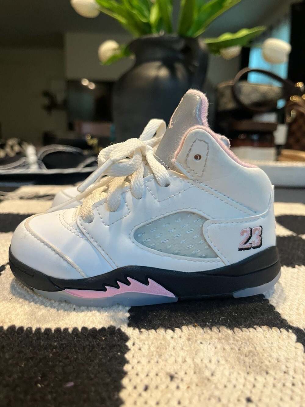 Air Jordan 5 Retro TD 'Medium Soft Pink' Toddler Shoes 6C